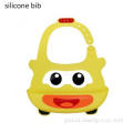 Baby Food Catcher Bib Creative Cartoon Saliva Pocket Silicone Baby Bib Supplier
